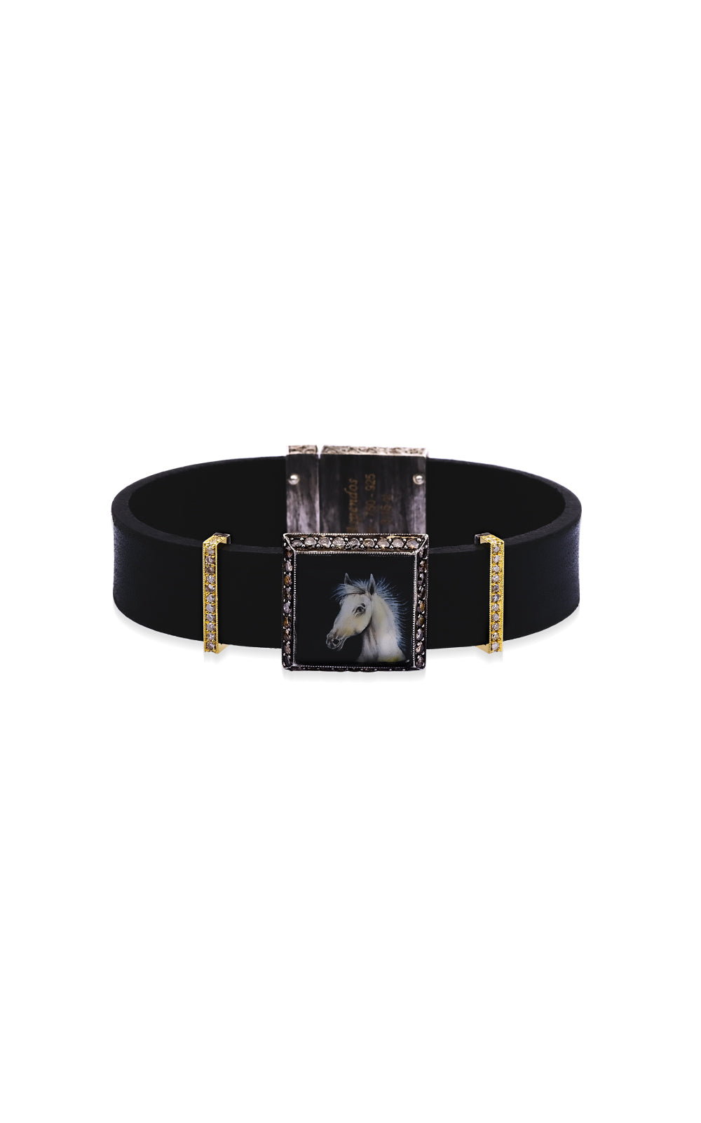Enamel Horse Leather Bracelet