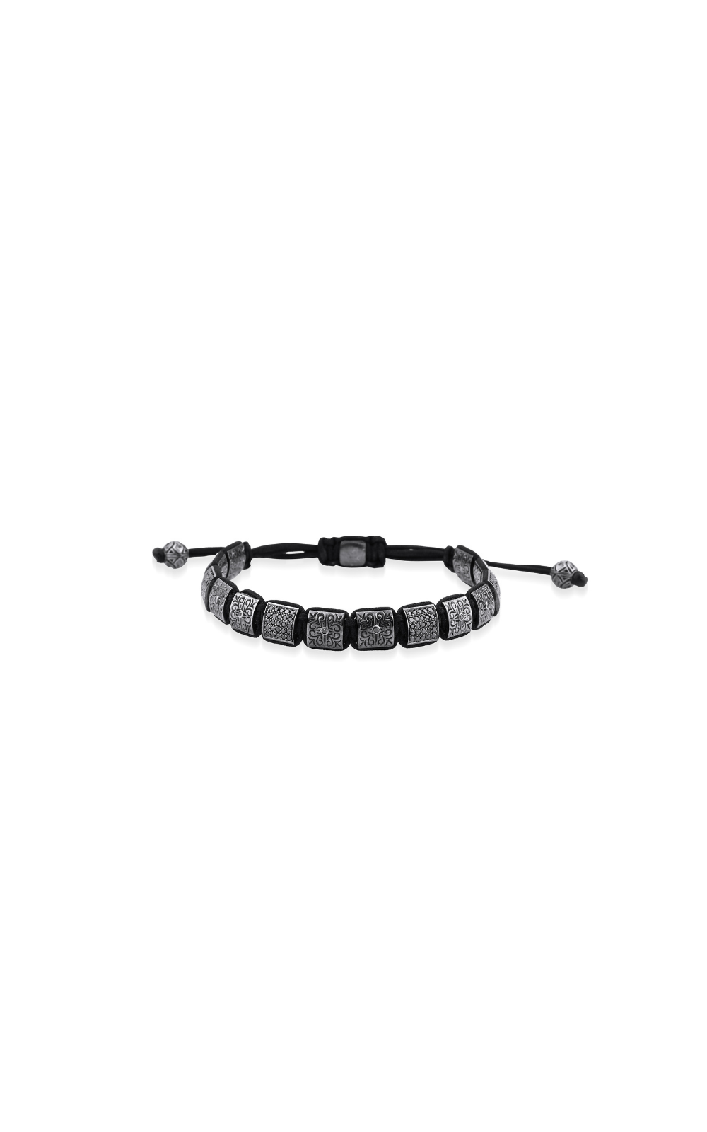 Black Diamond Square Cord Bracelet