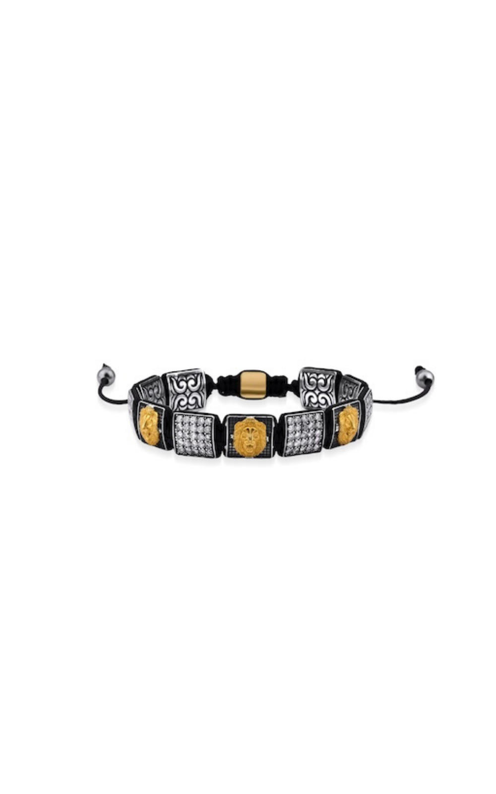 Diamond Lion Square Bracelet