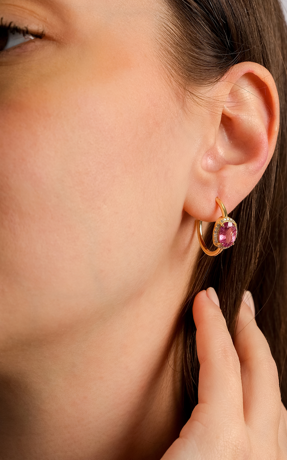 Oval Tourmaline Earring