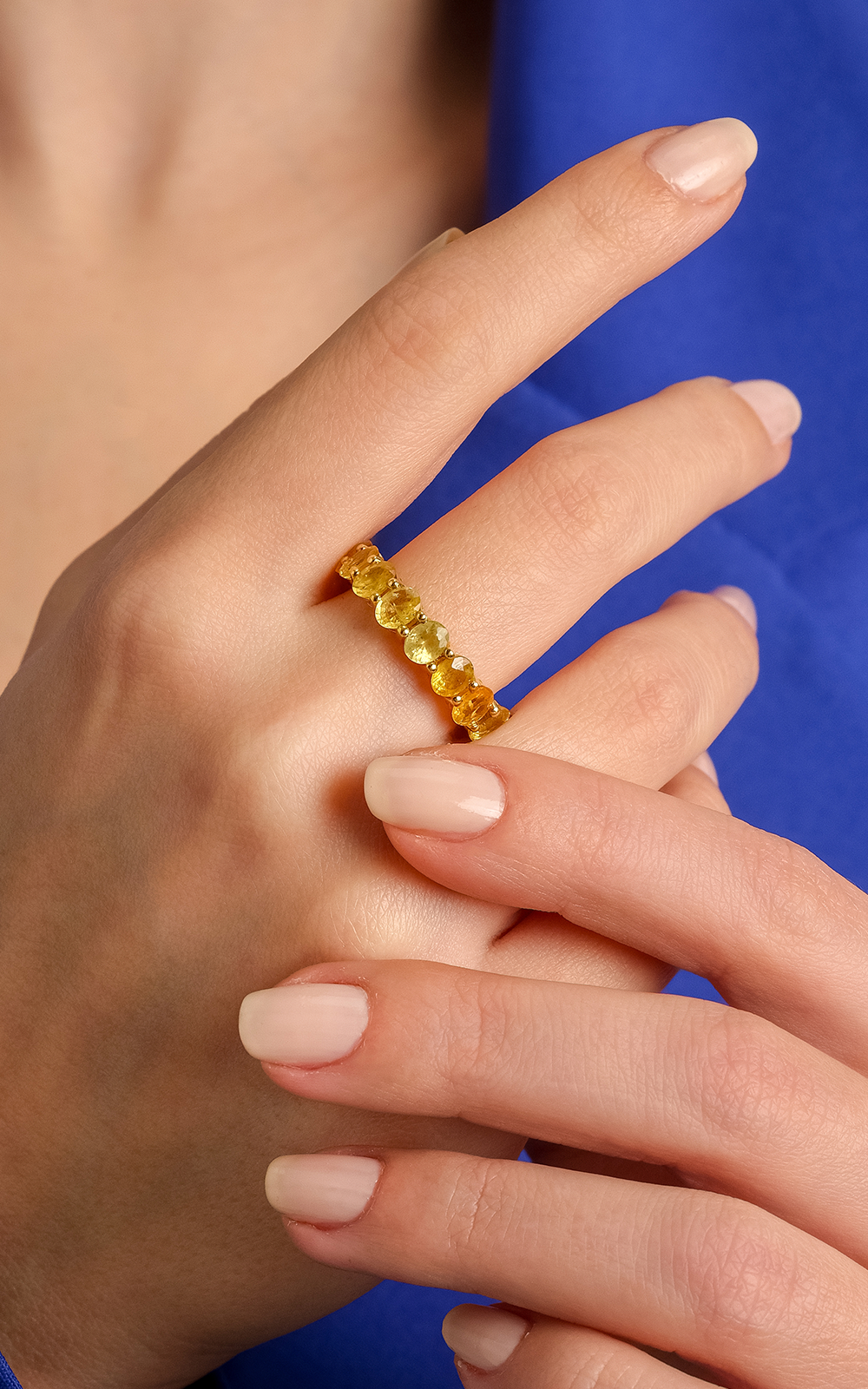 Sarı Safir Tamtur Yüzük